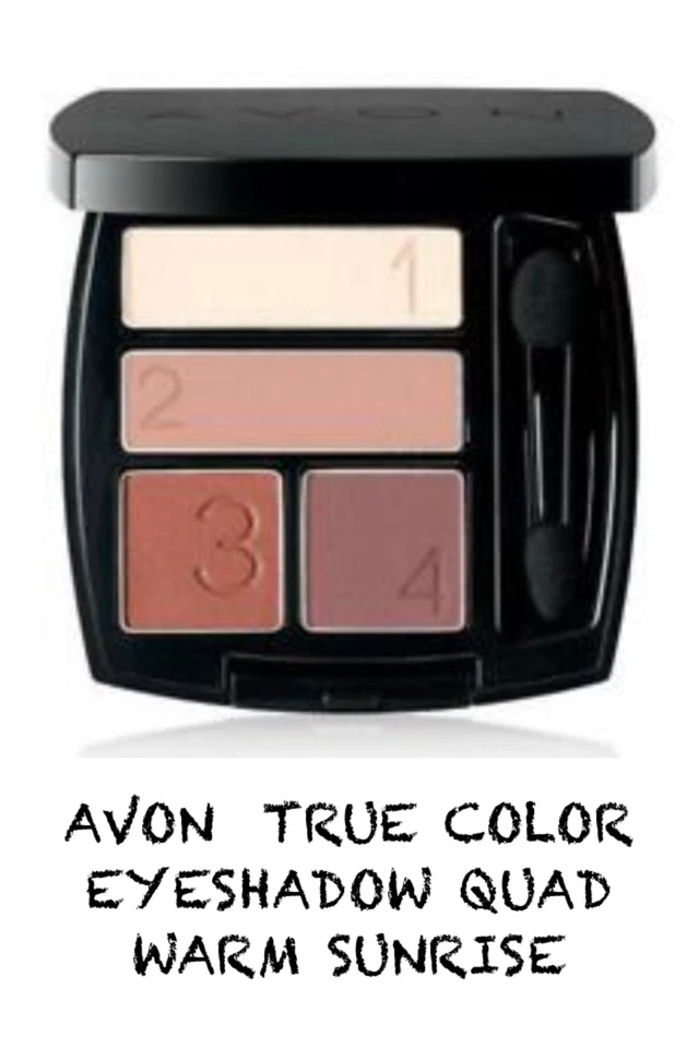 AVON  TRUE COLOR EYESHADOW QUAD WARM SUNRISE - Image 1 of 1
