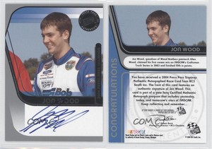 2004 Press Pass Press Pass Signings Silver Jon Wood Auto