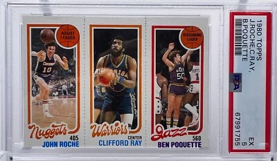 1980 Topps Basketball NBA Trading Card Roche Ray Poquette PSA 5 - Image 1 of 3
