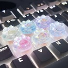 Produktbild - Transparent Cat's Paw Keyboard Cap Cute Mechanical Keyboard Keycap  Cross Axis