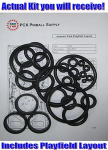 1993 Data East Jurassic Park Pinball Machine Rubber Ring Kit - Picture 1 of 2