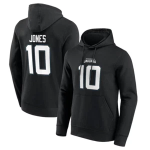 Jacksonville Jaguars Men's Hoodie NFL Black Mac Jones 10 Hoodie - New - Picture 1 of 1