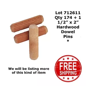 ALFILERES DE PASADOR DE MADERA DURA ESTRIADA 1/2" X 2" (174+1) 712611 - Imagen 1 de 2