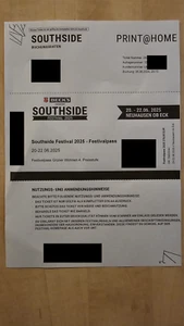 Southside 2025 - Festivalpass "Grüner Wohnen" + Parkticket für alle Tage - Bild 1 von 3