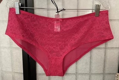 Sculptresse by Panache NWT Women XL Hot Pink Lined Lace Panty - Image 1 of 4