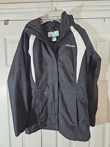 Columbia Jacket Mens Large Interchange Omni Tech Full Zip Hooded SHELL ONLY - Picture 1 of 10