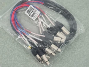 Seismic Audio 6 Channel 6 Foot XLR to XLR Colored Multi-Patch Snake Cable - Picture 1 of 2