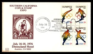 Mayfairstamps US FDC 1976 Olympic Sports Combo Coin Stamp Expo First Day Cover a - Picture 1 of 2