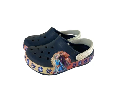 Сандалии-сабо CROCS Disney Frozen Elsa Anna для маленьких девочек размер 1 без шнуровки - Изображение 1 из 4