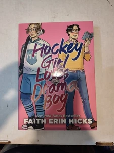 Hockey-Mädchen liebt Drama Junge eine Graphic Novel von Faith Erin Hicks Erstausgabe PB - Bild 1 von 1