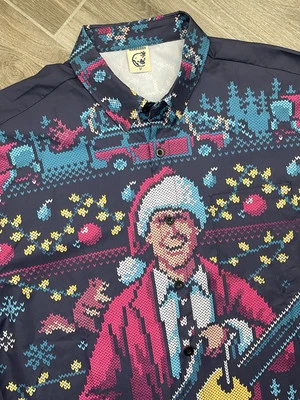 Camisa Hardaddy Para Hombre Mediana Nacional Lampoon Vacaciones Divertida Clark Fea Navidad Foto 1 de 4