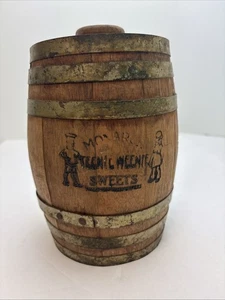 Años 20 Monarch Teenie Weenie Sweet Pickle barril madera Chicago - Imagen 1 de 10