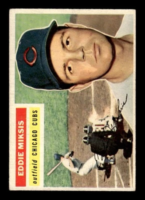 1956 Topps #285 Eddie Miksis - Chicago Cubs VG - Image 1 of 2