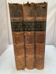 1890s Circle of the Sciences by Henry Lord Brougham 3 Vols - Folding Maps - Picture 1 of 24