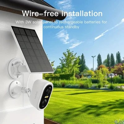 Solar Security Camera 3MP | Wireless Outdoor | Night Vision | 2.4GHz WiFi - Image 1 of 4