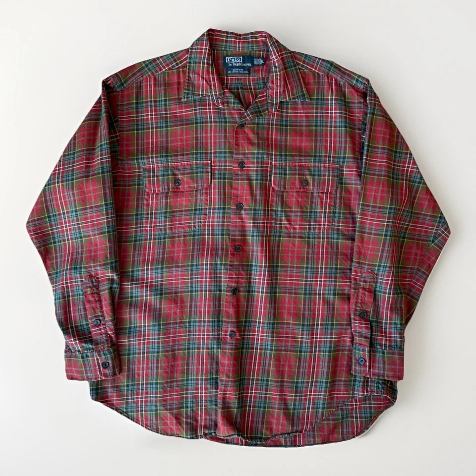 Camisa Polo Ralph Lauren Benford De Colección L Multicolor Lana Mezcla Algodón Deportiva RRL Foto 1 de 4