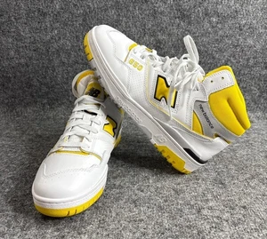 New Balance 650 Mens Sneakers Size 10 White & Yellow Athletic Shoes - Picture 1 of 7