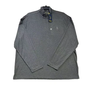 Polo Ralph Lauren grau Viertelreißverschluss LS Pullover XXL neu mit Etikett UVP 115 $ - Bild 1 von 5
