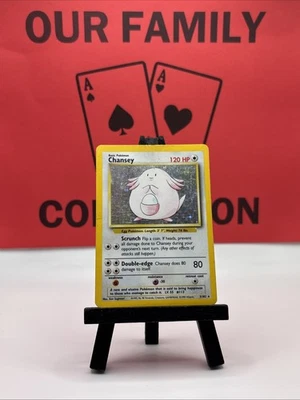 Chansey 3/102 Base set Holo Rare 1999 WOTC Pokemon TCG MP - Image 1 of 4
