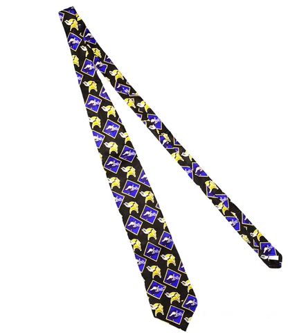 VINTAGE 1996 Minnesota Vikings Neck Tie Purple White RM Sport NFL Football Mens Cover