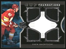 2012-13 The Cup Foundations Patches #CFSB Sven Baertschi Jersey /10