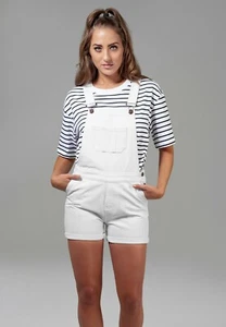 Urban Classics Suit Whole Shorts Dungarees Short Women's White - Picture 1 of 4