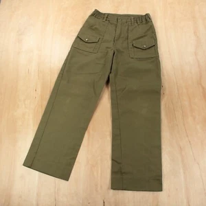 BOY SCOUTS OF AMERICA BSA 6 pocket cargo uniform pants sz 14 tag vtg 80s 90s - Picture 1 of 5