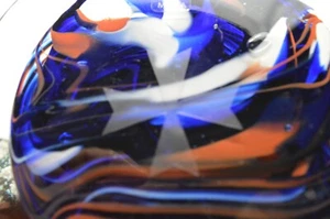 Mdina Glass Paperweight Malta with Maltese Cross Signed - Bild 1 von 8