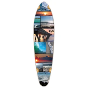 Yocaher Kicktail Seaside Longboard Deck - Picture 1 of 4