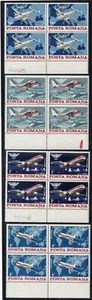 RUMANÍA 1984 AVIACIÓN: BLOQUEADO L14, BN 2 ISLANDER, ROMBAC, BOEING 787 bloques 4x4 - Imagen 1 de 1