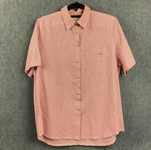 Camisa vintage Pelaco para mujer talla 10 guinga roja manga corta hecha como nueva clásica - Imagen 1 de 10