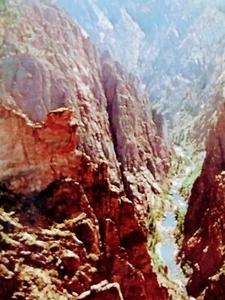 PHOTO POST CARD BLACK CANYON GUNNISON COLORADO - Picture 1 of 12