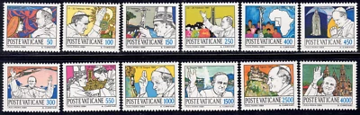 1984-85 Vatican City SC# 737-748 - Papal Journeys - M-NH - Image 1 of 2