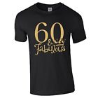 60th Birthday Gift T-Shirt Fabulous 60 King Queen Love Sixty Years Men Women Top