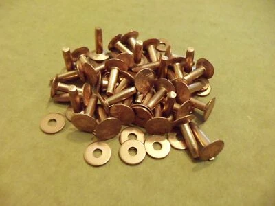 Copper Rivets & Burrs 1/2" 12 Gauge SCA ( 1 Pound) - Image 1 of 2