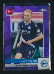 2020-21 TOPPS CHROME BUND. PURPLE /299 22 Amos Pieper - DSC Arminia Bielefeld - Picture 1 of 1