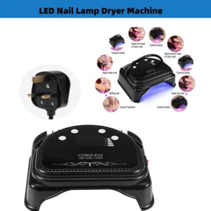 64W Cordless LED/UV Nail Lamp Gel Polish Dryer Light Wireless Rechargeable NEW - Picture 1 of 12