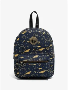 Harry Potter Navy & Gold Quidditch Mini Backpack NWT - Picture 1 of 9