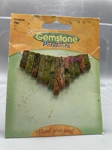 Unakit konisch Edelstein Perlen Set mit 13 Teilen Schmuckherstellung Perlenstickerei - Bild 1 von 3