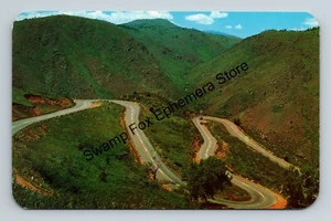 Postkarte Doppel Haarnadeln Highway Aussichtspunkt Berg Colorado - Bild 1 von 2