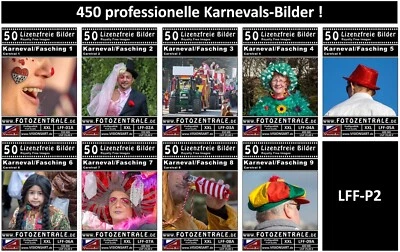 450 Lizenzfreie Profi-Bilder ! Karneval Fasching Party ! Royalty Free Photoshop - Bild 1 von 4