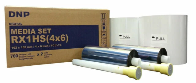 DNP RX1HS(46) 4x6 in 700 Printing Rolls for Sublimation Printer - Pack of 2