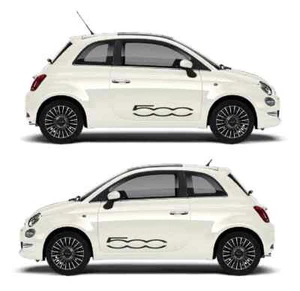Fits Fiat Abarth Door Graphics 500 Decals Both Sides Any Year - Picture 1 of 4