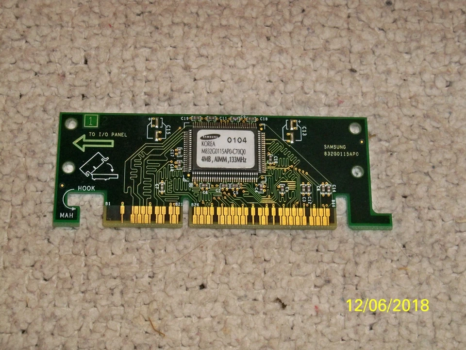 Samsung M832G0115AP0-C70Q0 4MB 133MHZ AIMM AGP Memory - Image 1 of 1