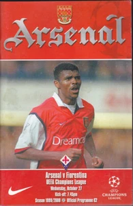 1999/2000 ARSENAL V FIORENTINA 27-10-1999 CHAMPIONS LEAGUE - Bild 1 von 1