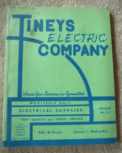 TINEY'S Electric Company Lincoln NE 1962 Katalog - Werkzeuge Hardware Konsumgüter - Bild 1 von 8