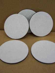 75mm Felt Polishing Pad   Pack (5)  Hook Loop Backed 3" Mop Buffing Finesse IT - Picture 1 of 1