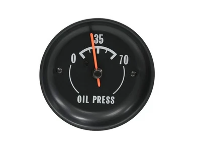1972-1973 Corvette Oil Pressure Gauge White Letters - Image 1 of 2