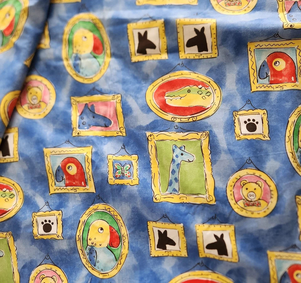 VTG Broadcloth/Kids' Tent Fabric 4.5 yds x 56" WOF Stain Soil Resistant NOS - Image 1 of 4