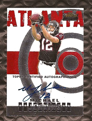 2004 Topps Finest #122 Michael Jenkins (Rookie Auto) 281/999 Falcons - Image 1 of 2